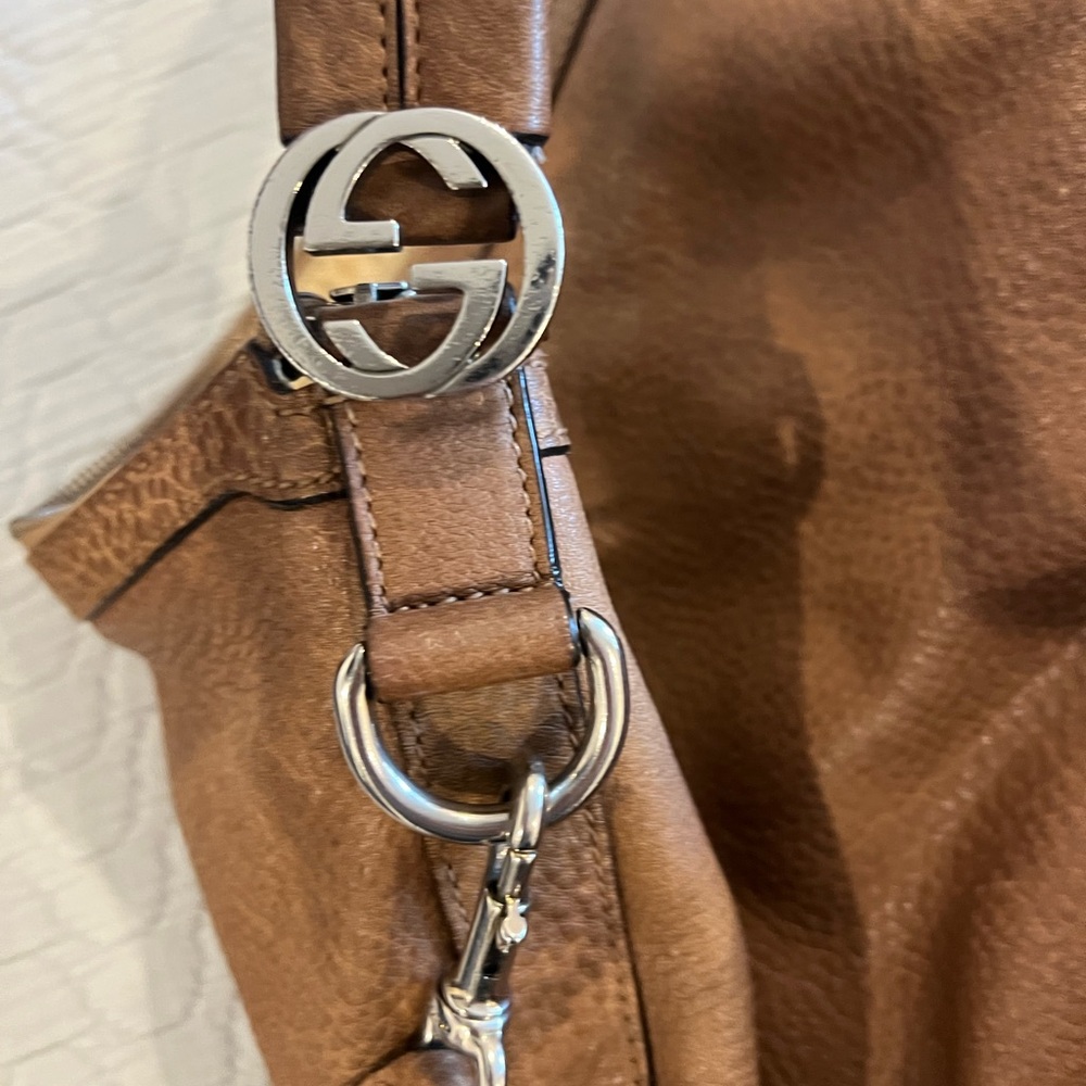 Gucci Tan Hobo Leather Shoulder Bag - Picture 4 of 7
